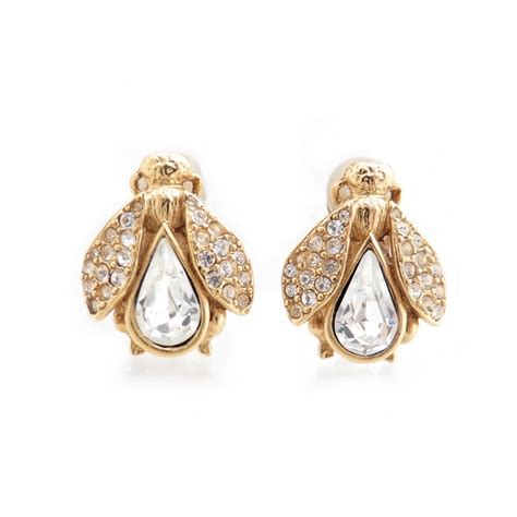 boucle doreile dior|christian dior clip on earrings.